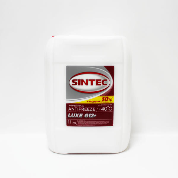 Антифриз SINTEC LUX G12 красный -40 11 кг